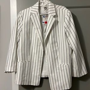 Pin stripe Blazer Faux Pocket